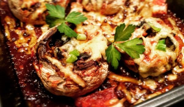 Пълнени гъби с маслини