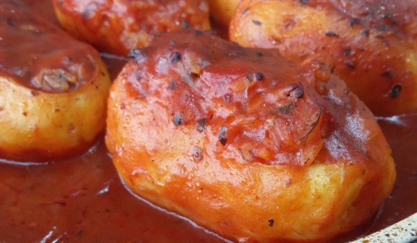 Пълнени картофи с ориз