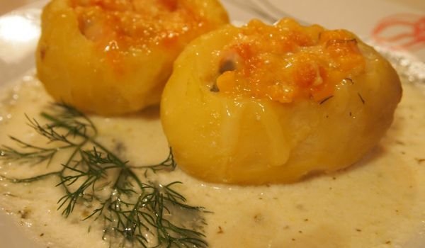Пълнени картофки с пиле