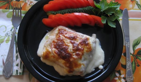 Пълнени палачинки с кайма и бешамел