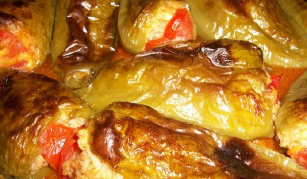 Пълнени Печени Чушки на Фурна