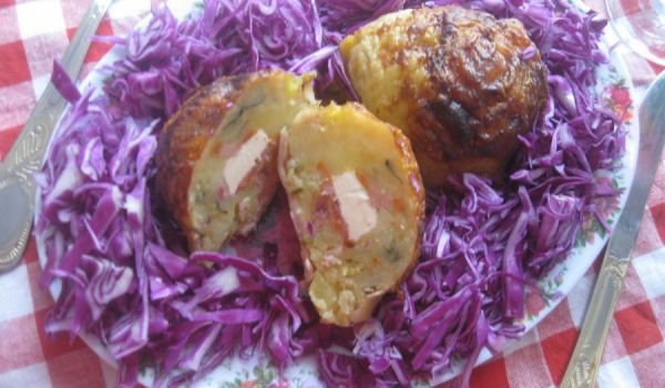 Пълнени пилешки кожички Сюрприз