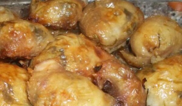 Пълнени пилешки кожички