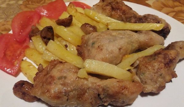Пълнени пилешки пищяли