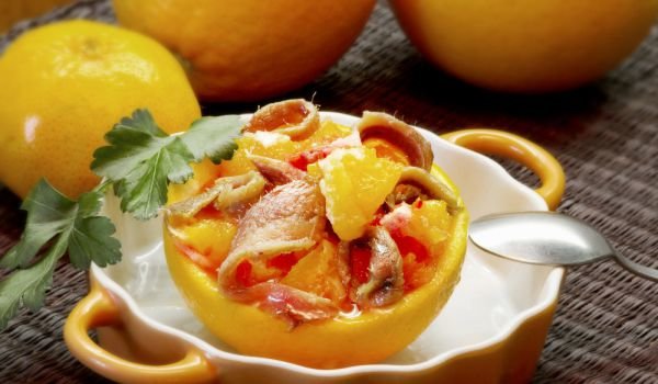 Пълнени раци с портокали