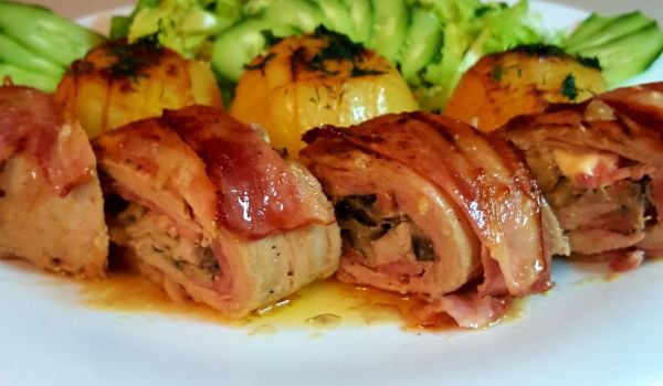 Пълнени свински филенца