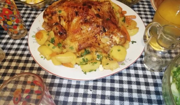 Пълнено пиле за Нова година