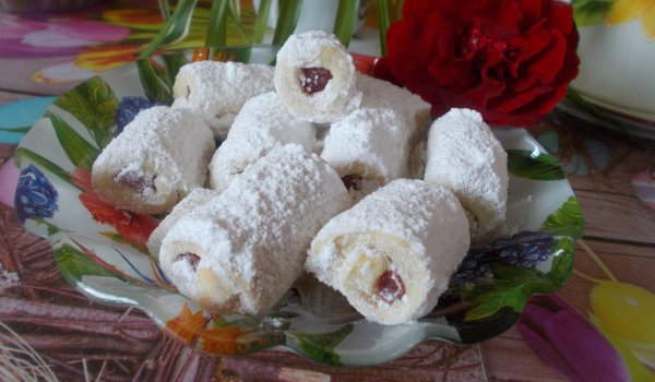 Пурички с цветен локум