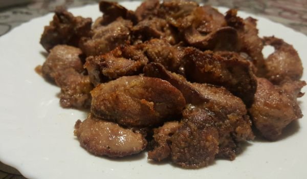 Пържен пилешки дроб