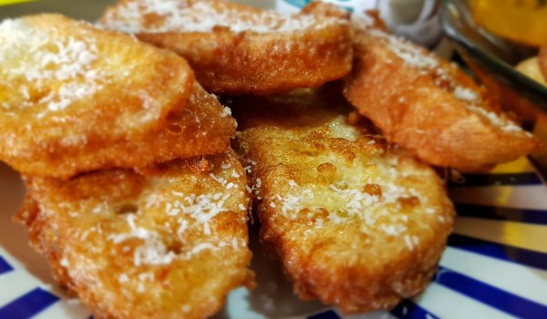 Пържени филии с кокосово масло