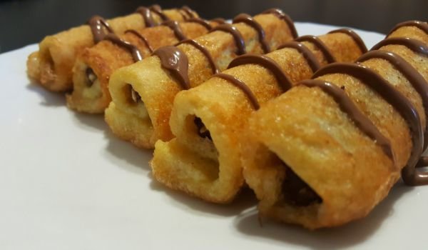 Пържени филийки с шоколад