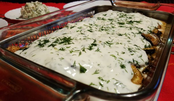 Пържени тиквички с кисело мляко