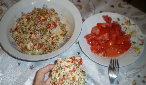 Пърженица с чушки и сирене