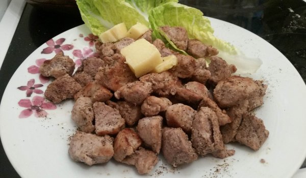 Пържено свинско с бяло вино