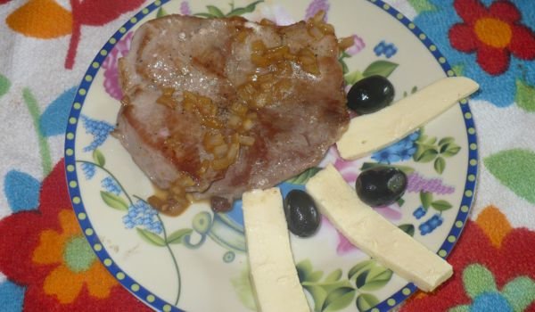 Пържоли с лимонов сос