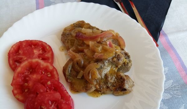 Пържоли с портокалов сос