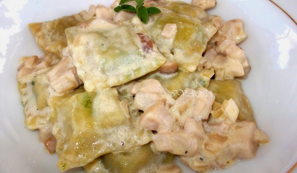 Равиоли със сметана и манатарки