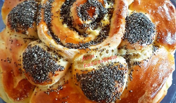 Разкошна празнична питка Цвете