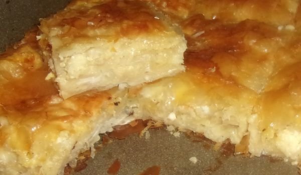 Редена баница с прясно мляко