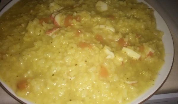 Ризото с ролца от раци