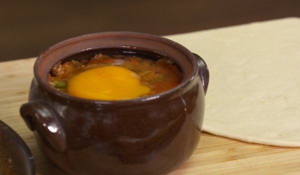 Родопска кавърма с мляно месо