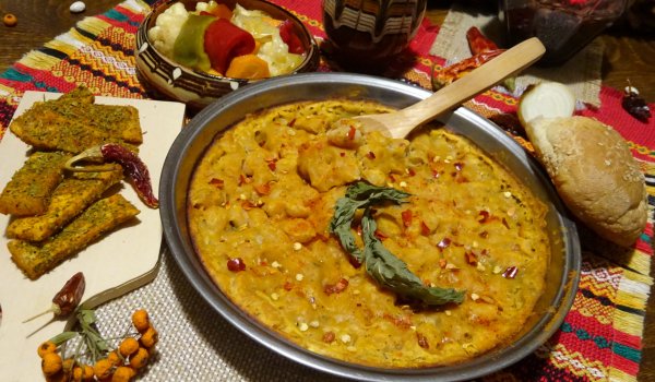 Родопски боб на фурна