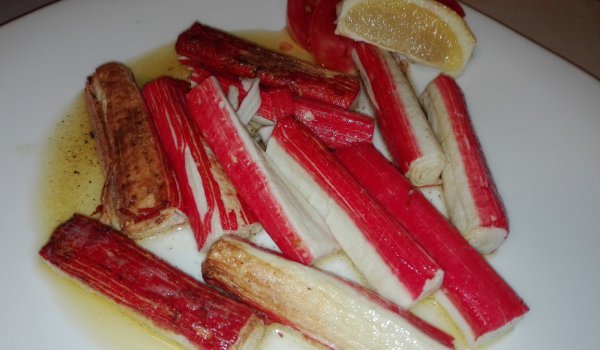 Ролца от раци (сурими) с масло