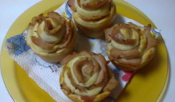 Рози с шунка
