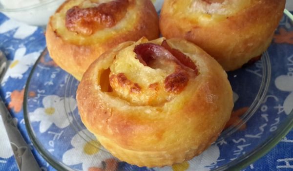 Розички с шунка и кашкавал