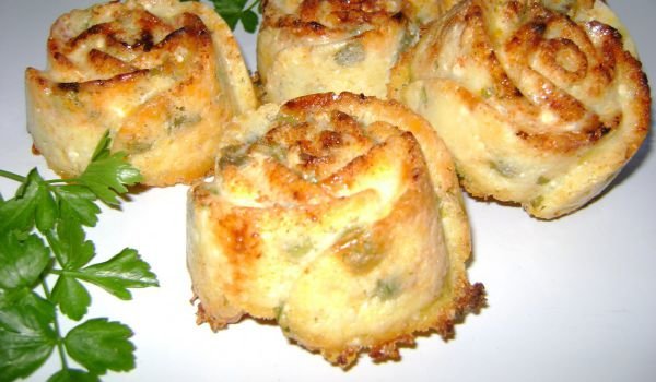 Розички с царевично брашно и грах
