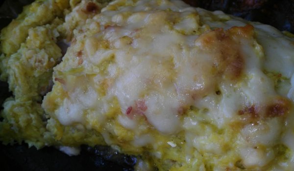 Руло от тиквички със сирена и шунка