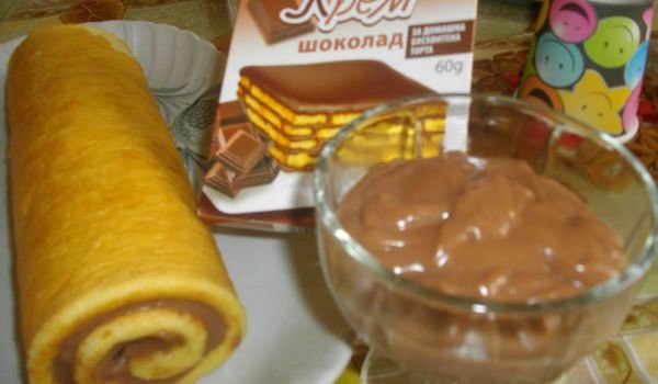 Руло с крем шоколад