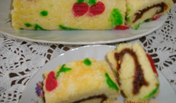 Руло с рисувани черешки