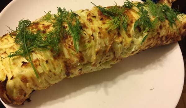 Руло с тиквички и картофи