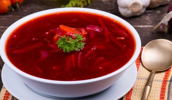 Руски постен борш