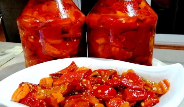 Салата 100 чушки за зимата от старата книга