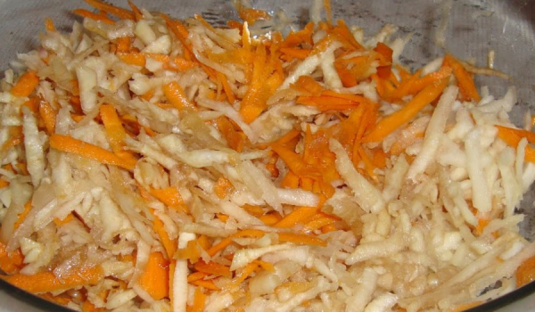 Салата от алабаш с моркови