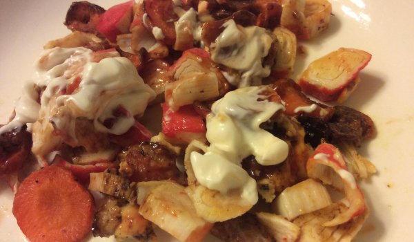 Салата от печени моркови