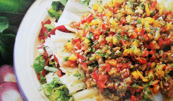 Салата от праз лук