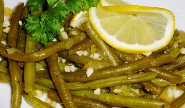 Салата от зелен фасул и оцет