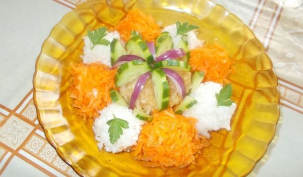 Салата с ябълка, моркови и ряпа