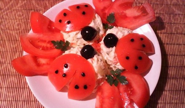 Салата с калинки