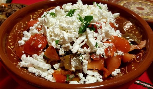 Салата с печен патладжан