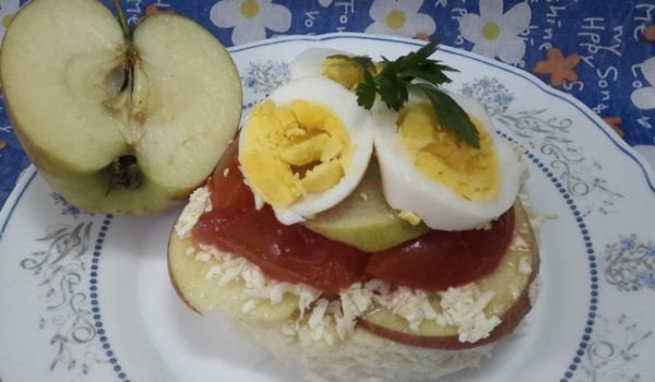 Сандвичи със сирене и ябълки