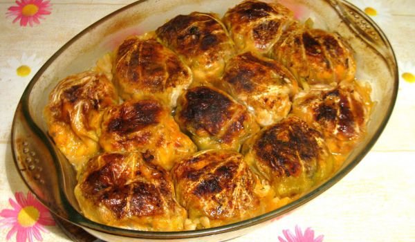 Сарми с боб и бекон