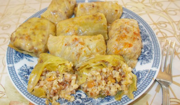 Сарми с булгур и елда