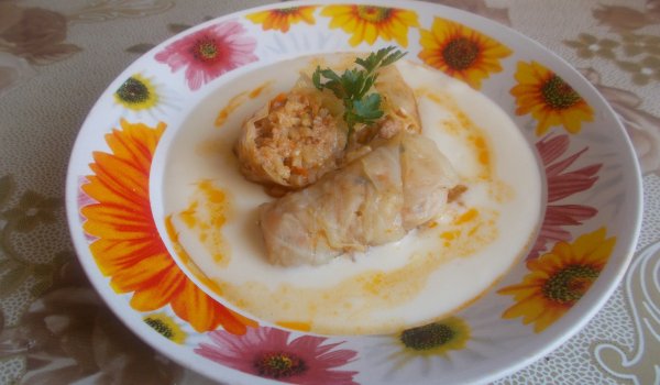 Сарми с прясно зеле, ориз и кайма