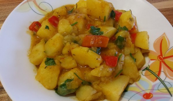 Селска картофена яхния с праз