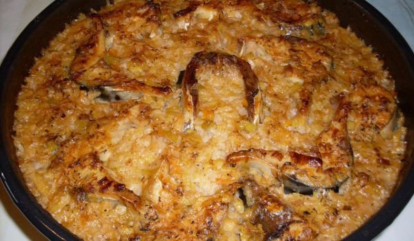 Селски рибник с праз