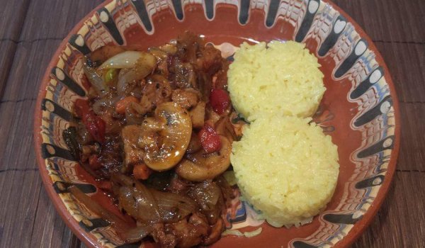 Шафранов ориз с масло